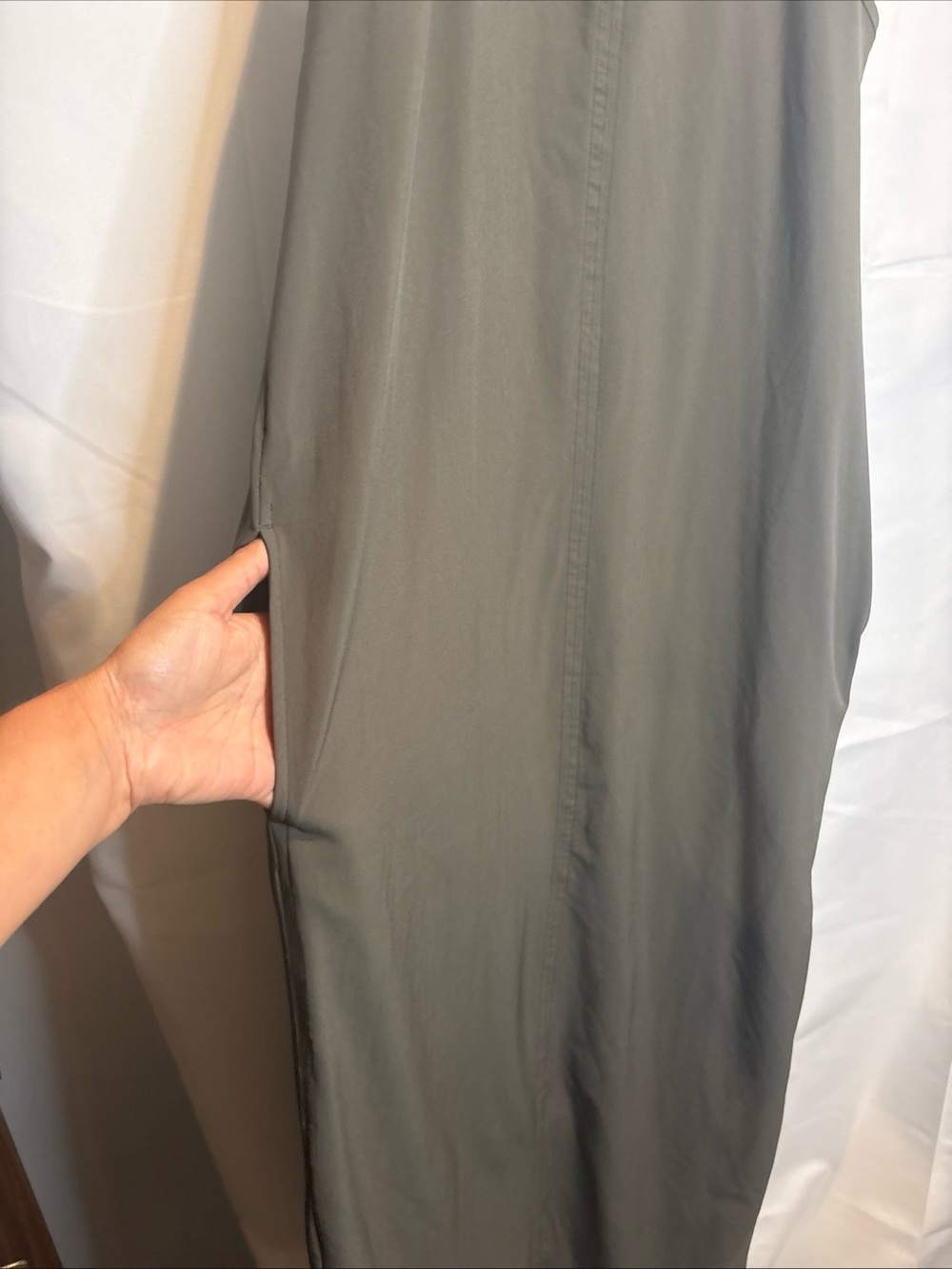 Athleta Olive Green Sleeveless Maxi Dress - Picture 2 of 9